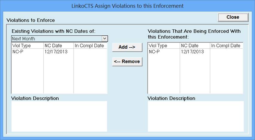 Enforcement Management View - Linko Technology Inc.